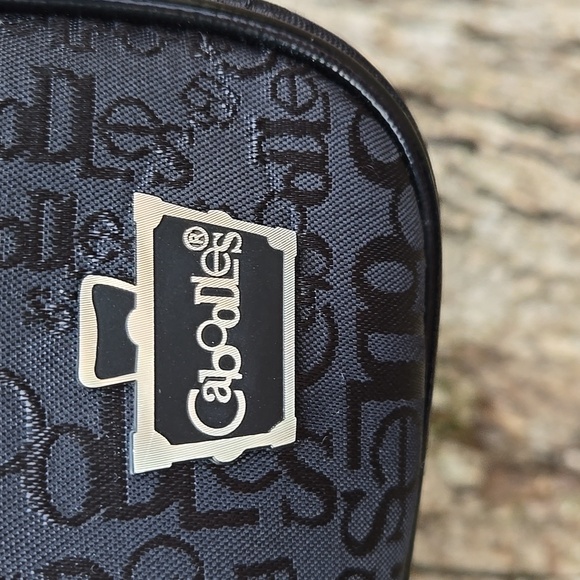 CABOODLES Black Embossed Ladies Cosmetic Bag. Like New! - Picture 2 of 16